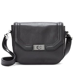 VINCE CAMUTO BLACK LEATHER CROSS BODY HANDBAG NWT